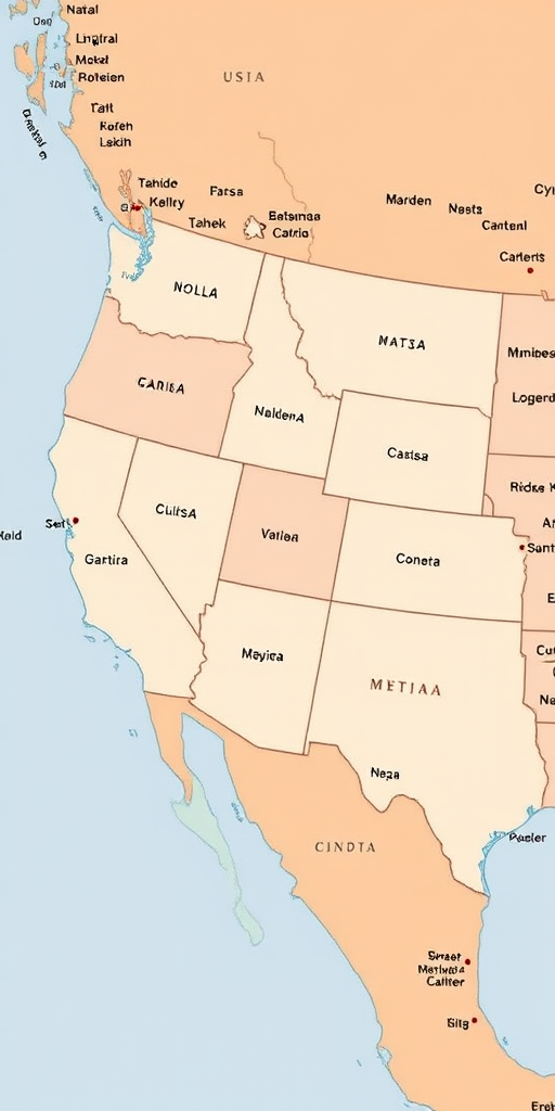 usa map states