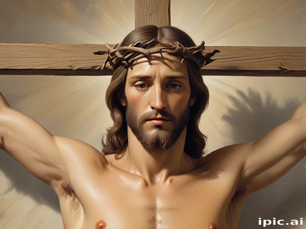 picture of jesus on cross