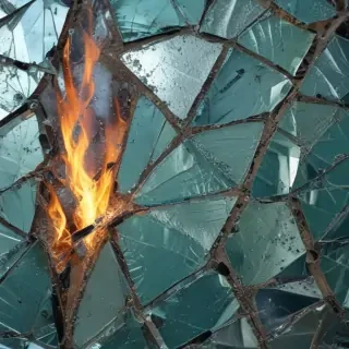 broken glass texture