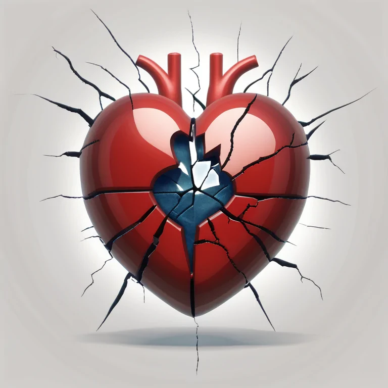 transparent broken heart