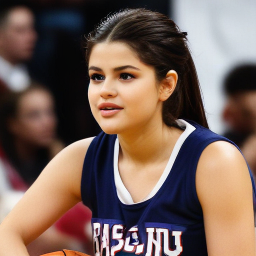 selena gomez basketball game