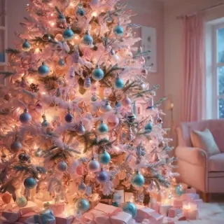 pastel aesthetic christmas wallpaper