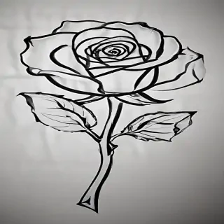 rose outline