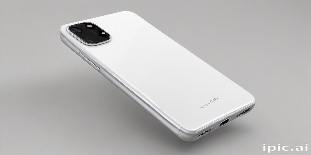 White Android Modern Smartphone Design Showcasing Sleek White Exterior and Advanced ...