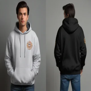 black hoodie mockup png