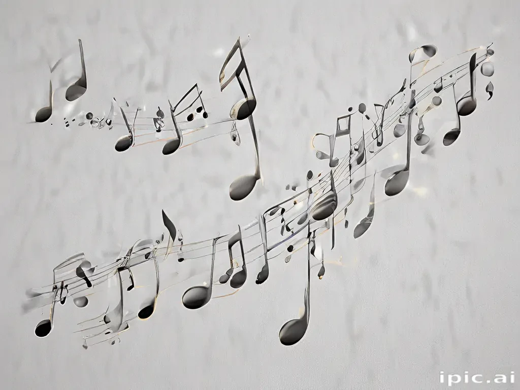 transparent music notes