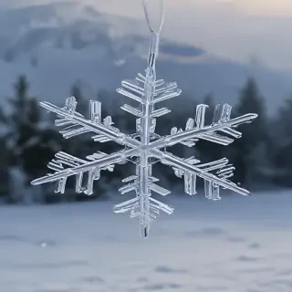 transparent snowflake