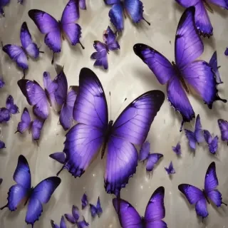 purple butterflies