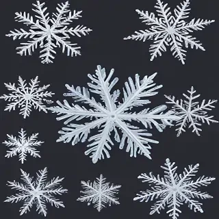 png snowflakes