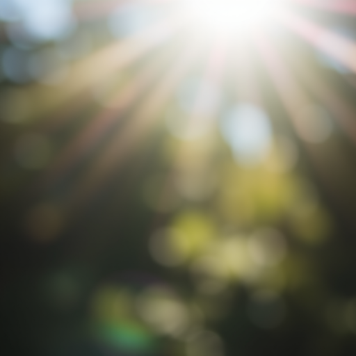 high-resolution abstract light flare effect, soft bokeh background, ISO 100, f/2.8, 1/200 sec, shot with a DSLR camera from a low angle, wide-angle lens, natural lighting
