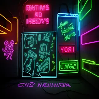 coolest neon wallpaper