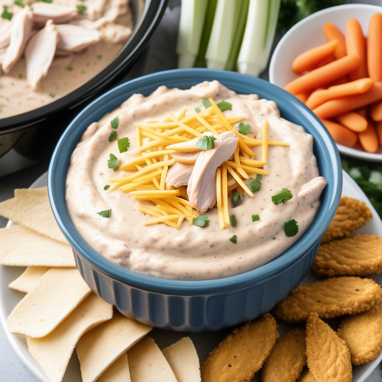 crockpot chicken wing dip with raw chicken