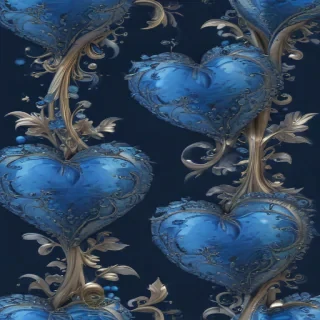 blue heart wallpaper