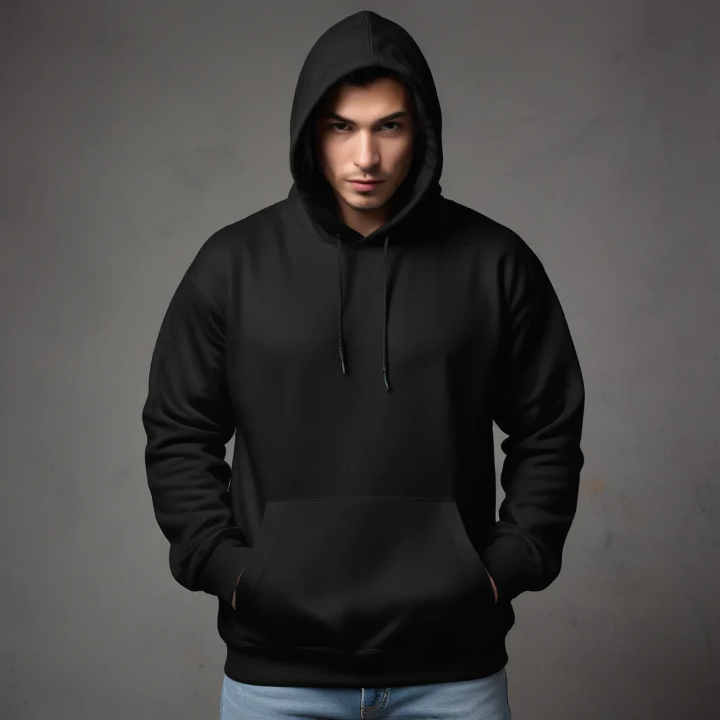 black hoodie mockup png