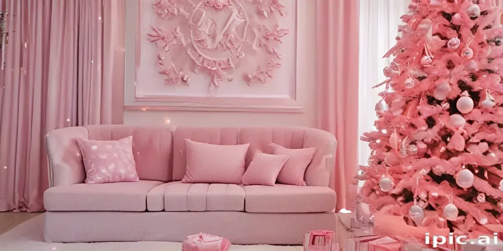 pink christmas aesthetic