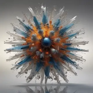 transparent explosion