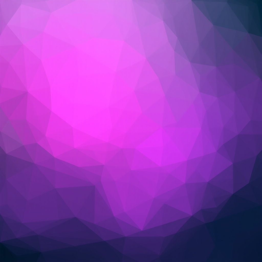 Create a low-poly abstract background with vibrant shades of pink and purple blending into dark green, using a Canon EOS R5 camera, 50mm lens, f/2.8 aperture, ISO 100, and a shallow depth of field to enhance visual quality.