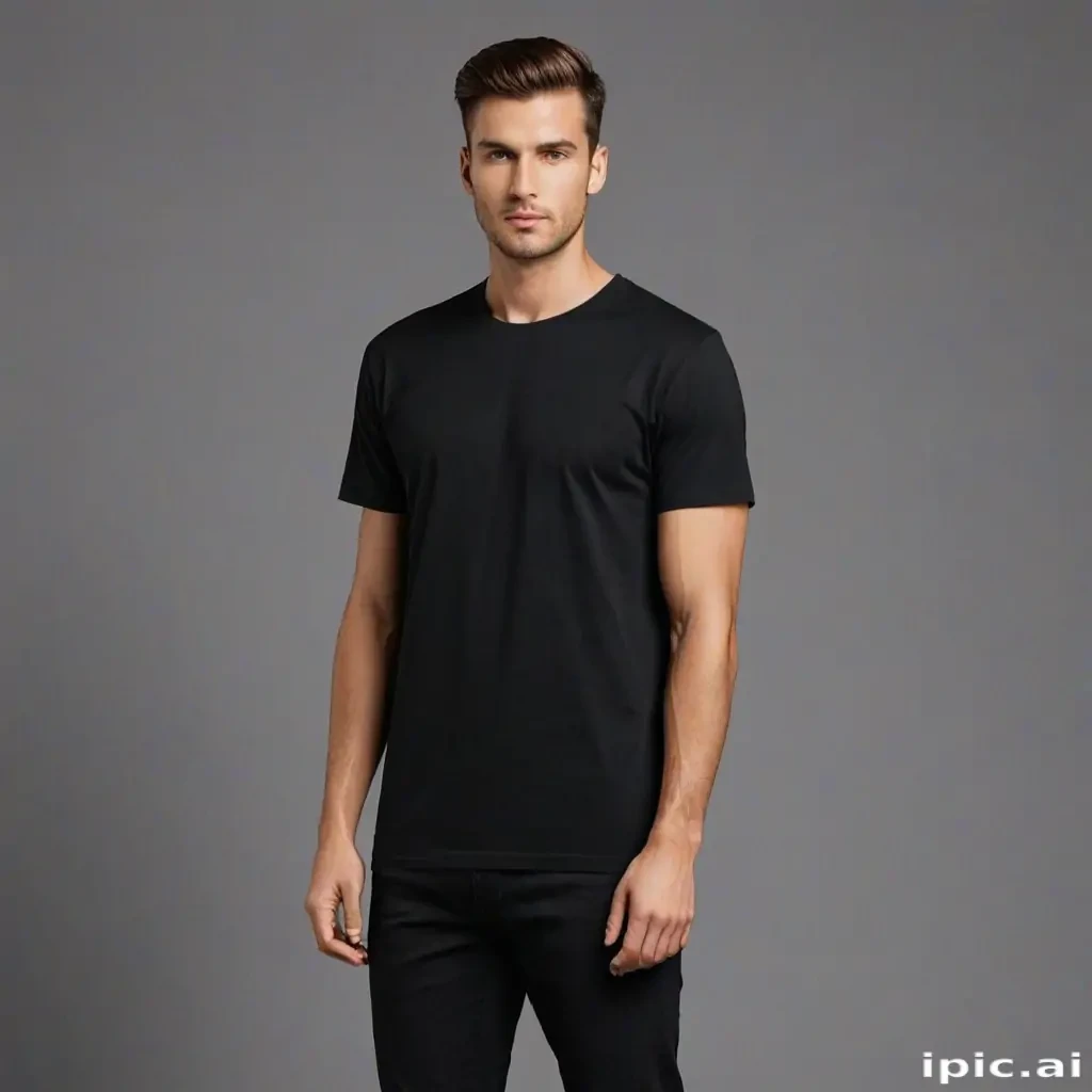 high resolution black t shirt template