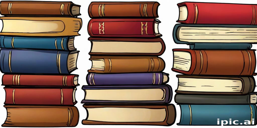 books stacked clipart