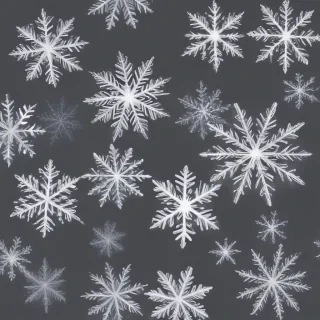 transparent snowflakes