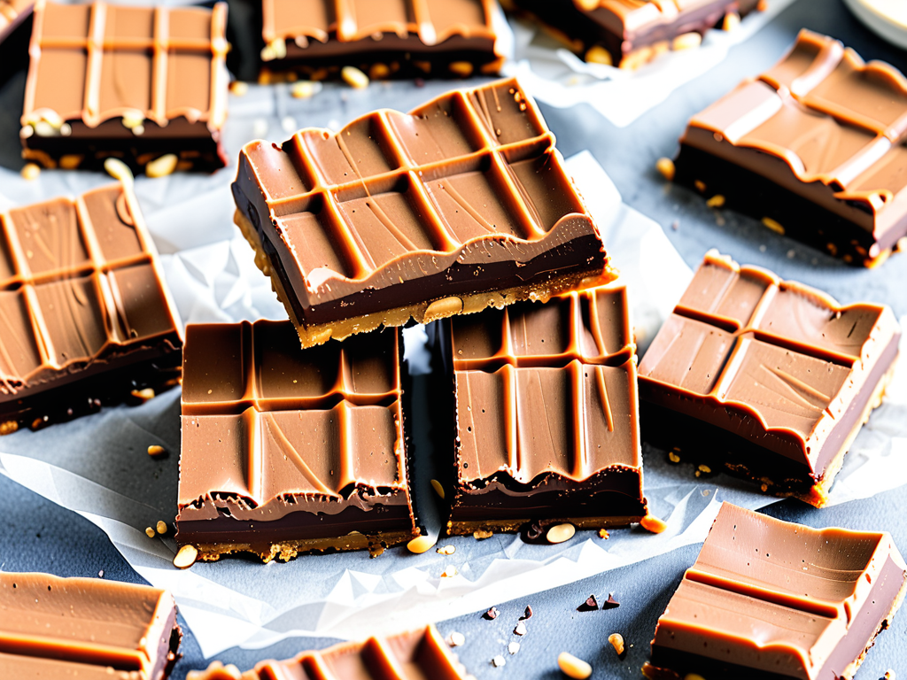 chocolate peanut butter wafer bars