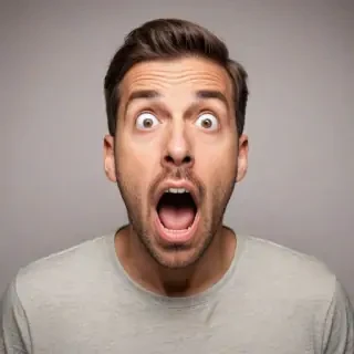 shocked man