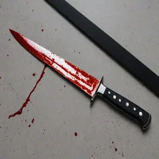 bloody knife aesthetic