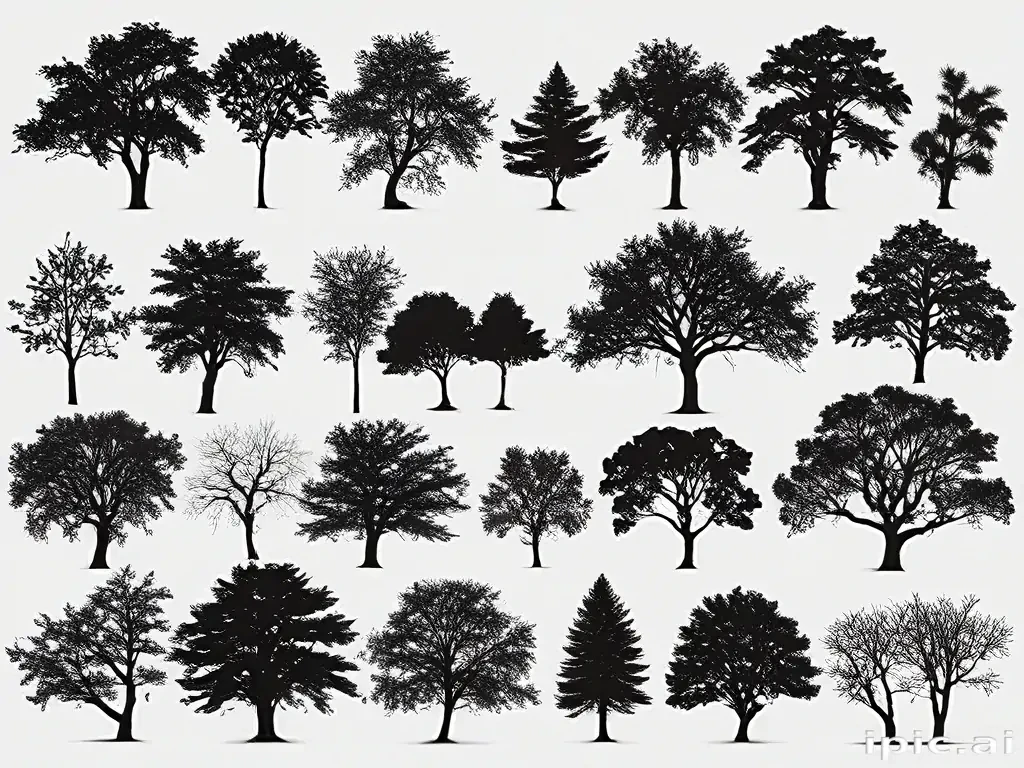 trees silhouette png