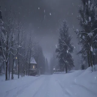 snow falling png