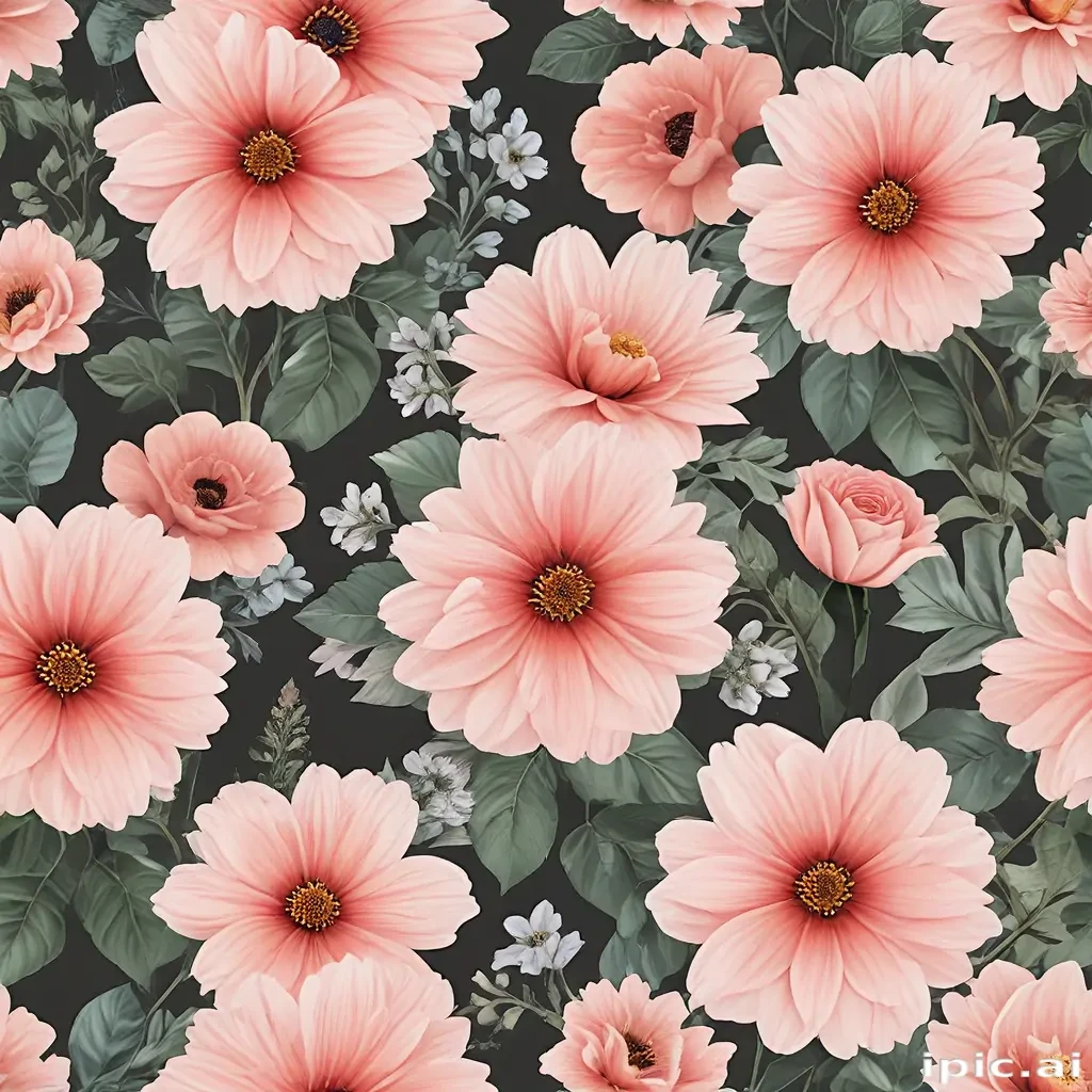 aesthetic flowers transparent background