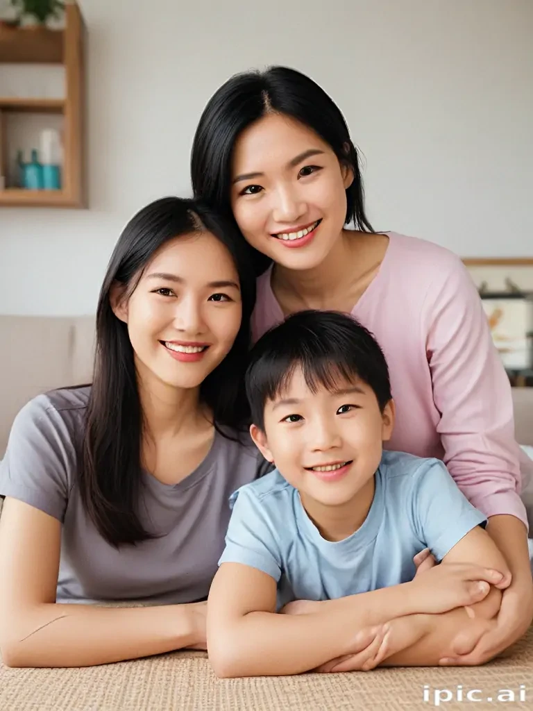 free use asian family