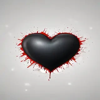 black heart pic
