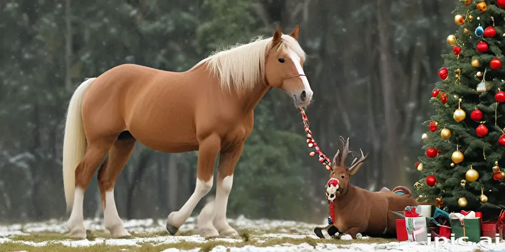 merry christmas horse images