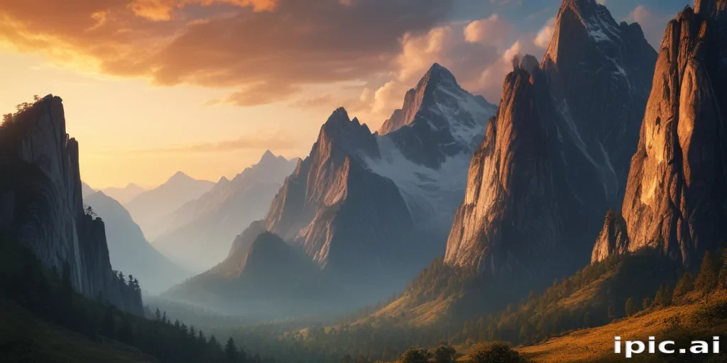 mountainous background