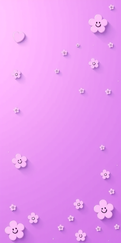 kawaii cute purple wallpaper