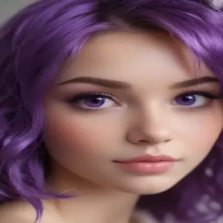 purple cute