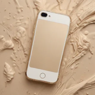 beige phone background