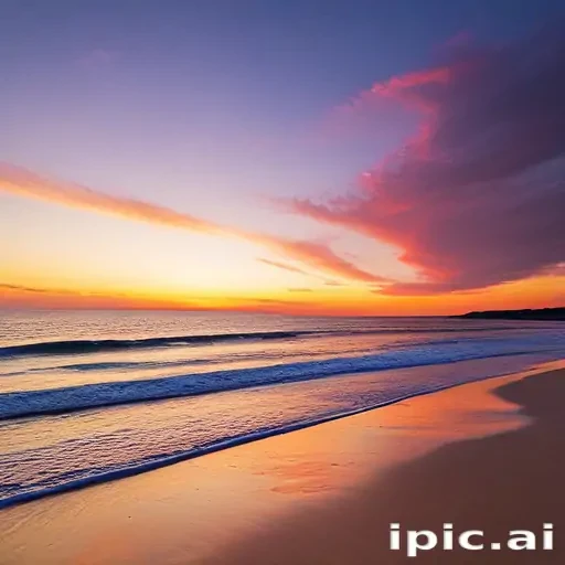 beach background sunset