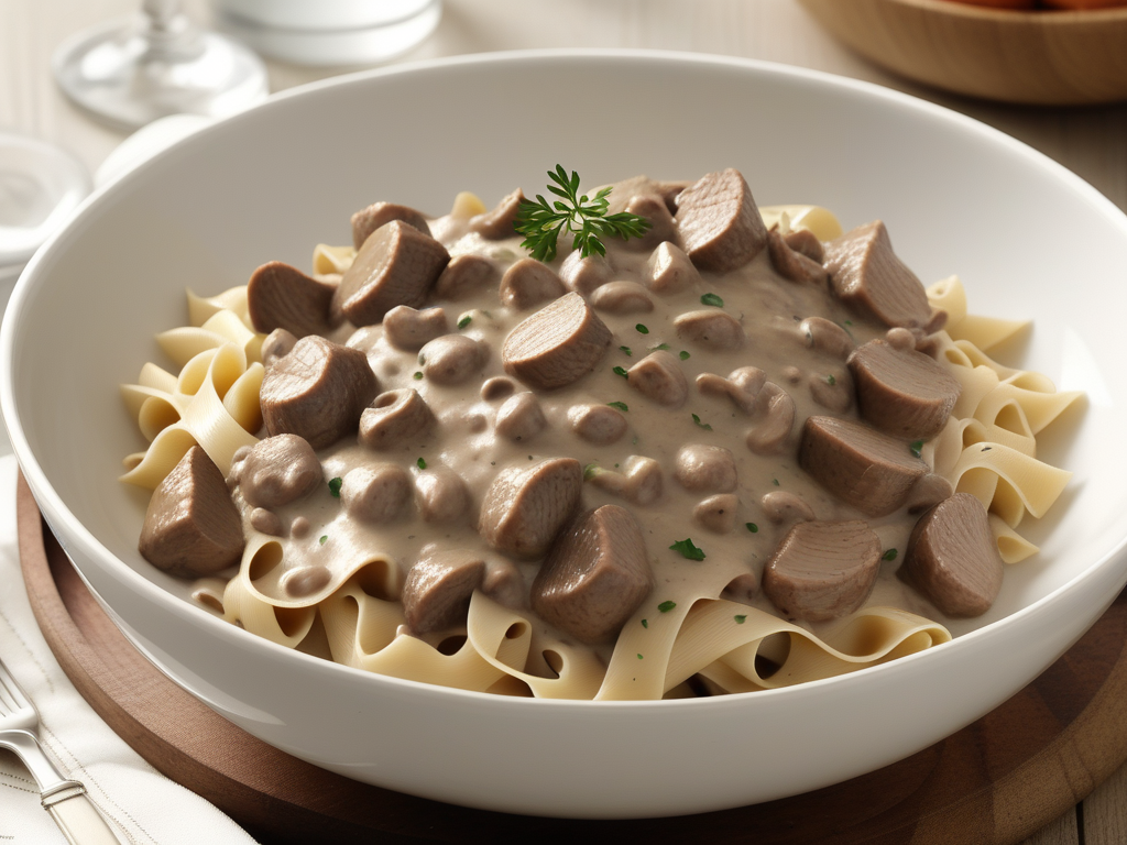 beef stroganoff recipe without mushrooms