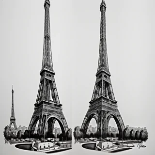 eiffel tower drawing