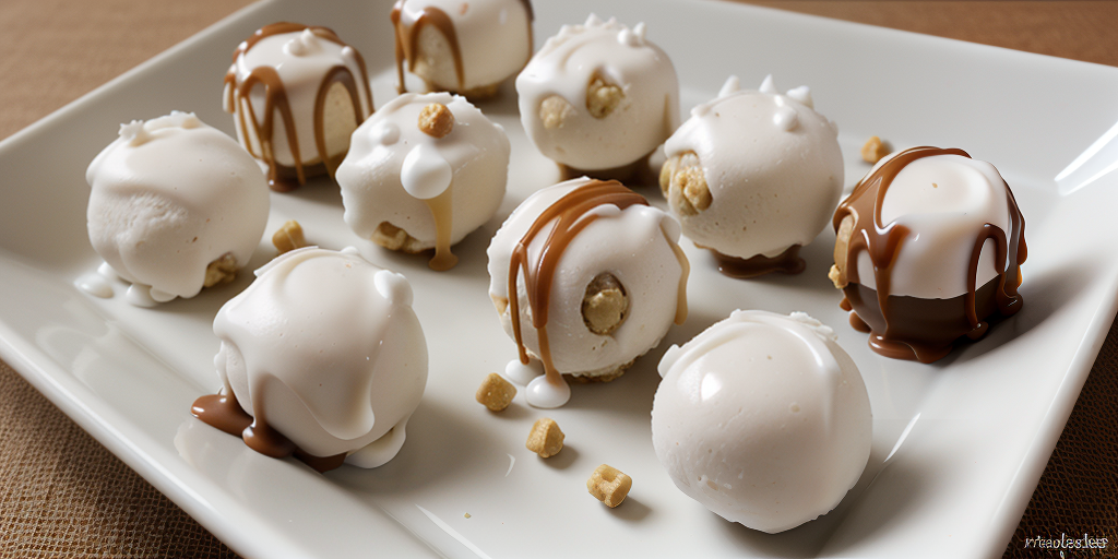 rice krispie marshmallow caramel balls