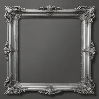 silver frame png