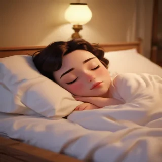 sleeping in cartoons