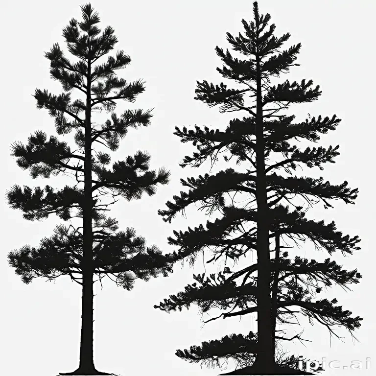 pine tree silhouette png