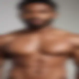 black shirtless man