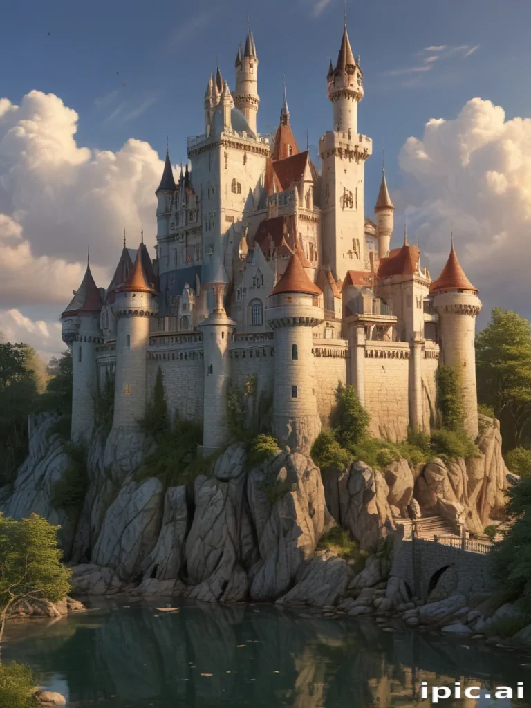 cartoon of castle