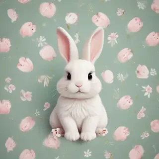cute bunny background