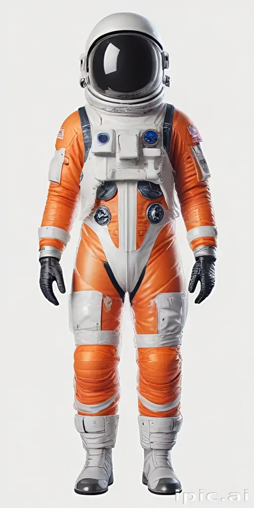 cartoon transparent astronaut suit