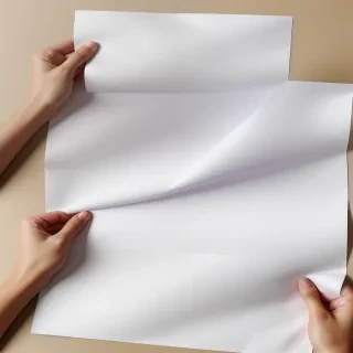 wrinkled paper overlay