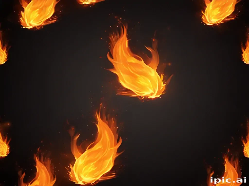 background with fire